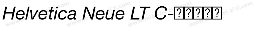 Helvetica Neue LT C字体转换